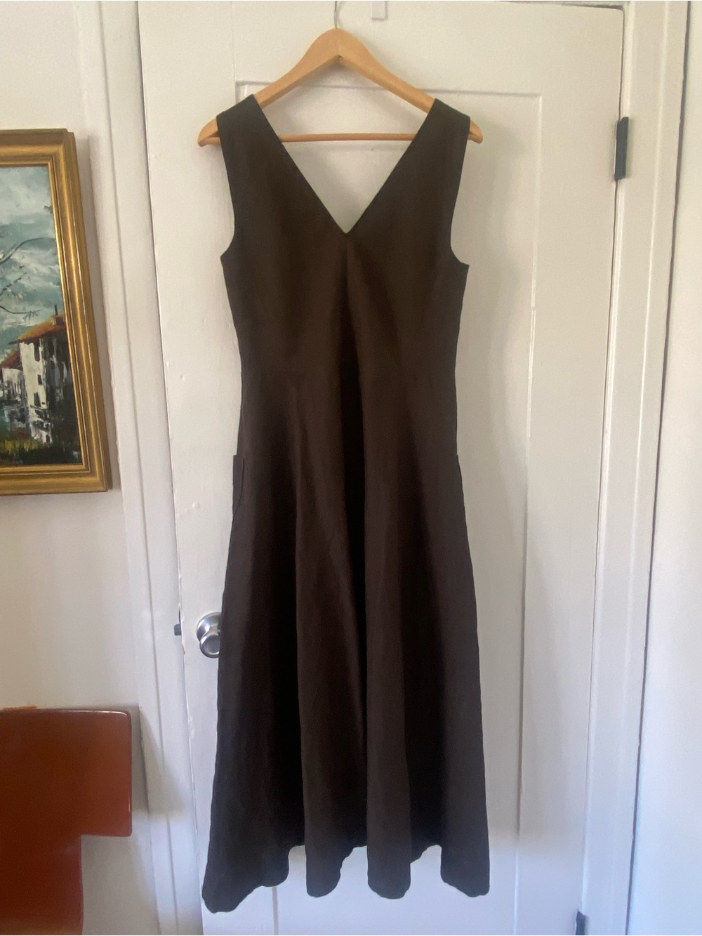 Banana Republic Linen Pocket Maxi Dress - Picture 2 of 7